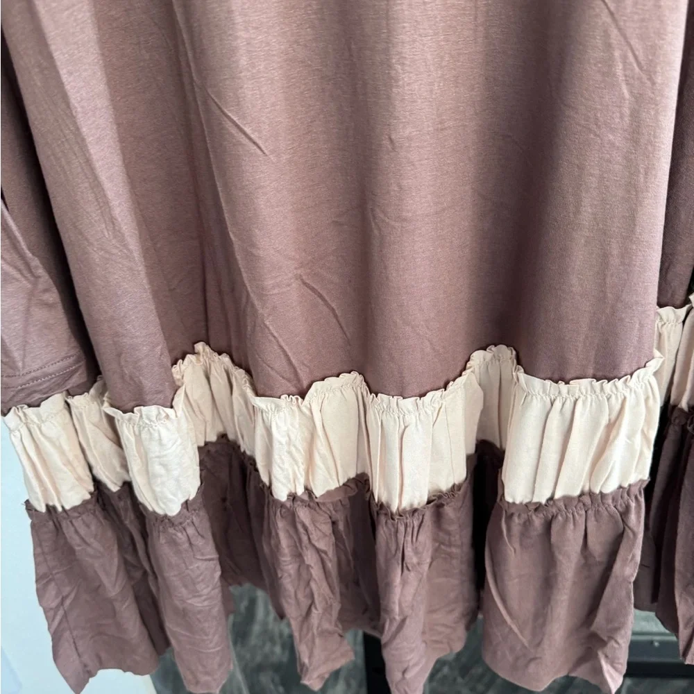 Easel Ruffle Bottom Dress NWT - Picture 3 of 6